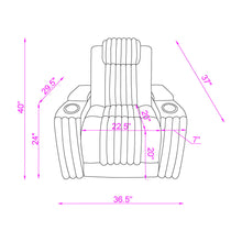 Load image into Gallery viewer, Duran - Power Recliner With Power Headrest