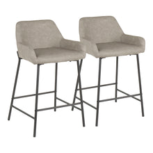 Load image into Gallery viewer, Daniella - Industrial Fixed Height Counter Stool (Set of 2)