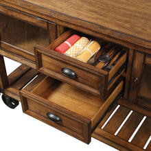 Load image into Gallery viewer, Kadri - Kitchen Cart - Distressed Chestnut