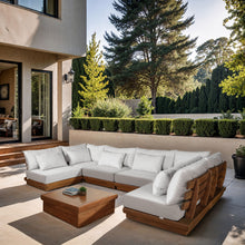 Load image into Gallery viewer, Mirella - 6 Piece Water Resistant Fabric Upholstered Outdoor Patio Modular Sectional