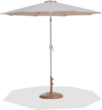 Load image into Gallery viewer, Fiji - Aluminum Patio Umbrella With Round Teak And White Base