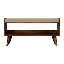 Load image into Gallery viewer, Solid Wood Bench With Upholstered Sea