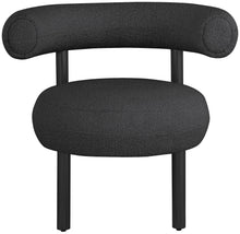 Load image into Gallery viewer, Bordeaux - Boucle Fabric Accent Chair With Black Legs