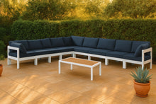 Load image into Gallery viewer, Nizuc - Outdoor Patio 9 Piece Modular Sectional With White Frame