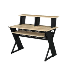 Load image into Gallery viewer, Eleazar - Music Recording Studio Desk - Natural Oak