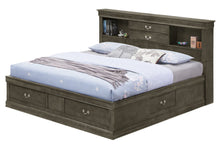 Load image into Gallery viewer, Traditional Style Bookcase Storage Bed