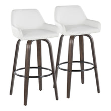 Load image into Gallery viewer, Daniella - Contemporary Fixed Height, Barstool With Swivel With Round Footrest (Set of 2)