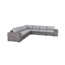 Load image into Gallery viewer, Minnesota - 9 Piece Sectional Sofa Set With Cushions - Gray Mix