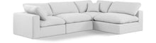 Load image into Gallery viewer, Comfy - 4 Piece Linen Fabric Modular Armless Sectional