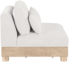 Load image into Gallery viewer, Turin - Chenille Fabric Upholstered Modular Armless Chair - Natural Base