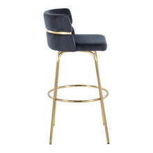 Load image into Gallery viewer, Cinch - Glam / Art Deco Fixed Height Barstool With Swivel With Round Footrest (Set of 2)