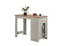 Load image into Gallery viewer, Alonzo - Small Space Counter Height Dining Table With Cabinet, Drawer, And 2 Ergonomic Counter Stools (Set of 3)
