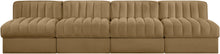 Load image into Gallery viewer, Rummi - Armless Velvet Performance Fabric Upholstered 4 Piece Modular Sofa