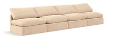 Load image into Gallery viewer, Indulge - Velvet 4 Seat Modular Armless Sofa