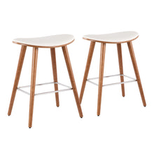 Load image into Gallery viewer, Saddle - Contemporary Counter Stool (Set of 2)