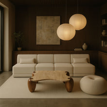 Load image into Gallery viewer, Liona - Marble And Acacia Wood Coffee Table