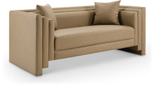 Load image into Gallery viewer, Everett - Vegan Leather 67" Upholstered Loveseat - Tan