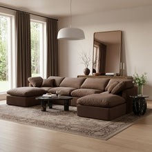 Load image into Gallery viewer, Indulge - Velvet 6 Piece Modular Double Chaise Sectional