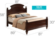 Load image into Gallery viewer, Bed Hand Carved Traditional