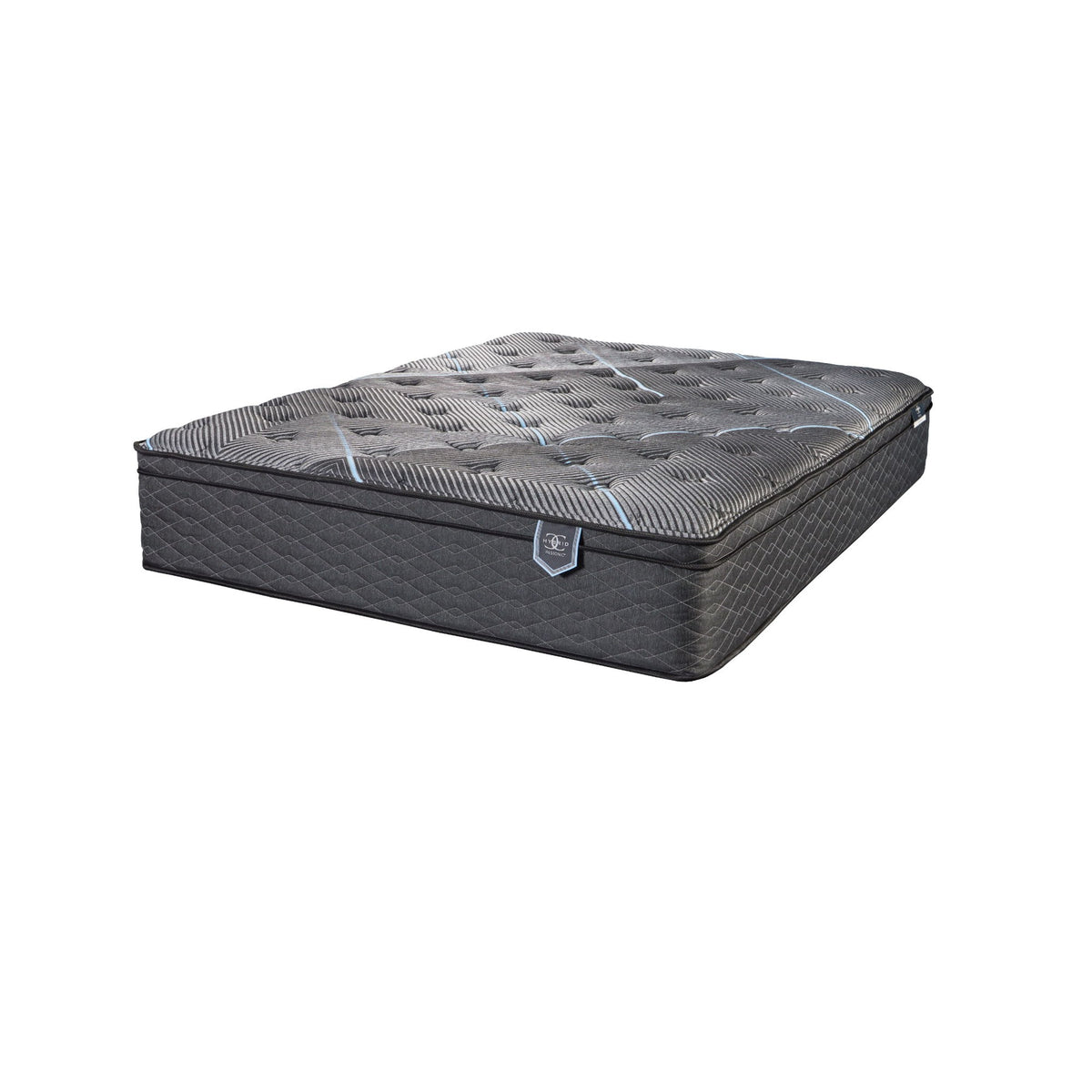 Comfort Care - King Size Hybrid Restful Nights Plush Mattress With Premium Comfort Bedding Pack - Black / White Print - Ego Home Furniture