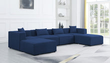 Load image into Gallery viewer, Cube - Linen 6 Piece Modular Double Chaise Sectional