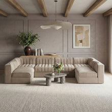 Load image into Gallery viewer, Rummi - Armless Velvet Performance Fabric Upholstered 6 Piece Modular Sectional