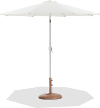 Load image into Gallery viewer, Fiji - Aluminum Patio Umbrella With Round Teak And White Base