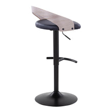Load image into Gallery viewer, Grotto - Contemporary Adjustable Barstool With Swivel With Rounded T Footrest Elegant Design (Set of 2)