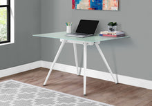 Load image into Gallery viewer, Computer Desk For Home Office, Laptop, Tempered Glass, Contemporary & Modern - White