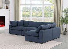 Load image into Gallery viewer, Comfy - 4 Piece Linen Fabric Modular Armless Sectional