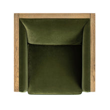 Load image into Gallery viewer, Georgia - Cane Tuxedo Armchair - Olive Green