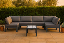 Load image into Gallery viewer, Nizuc - Outdoor Patio 6 Piece Modular Sectional With Gray Frame