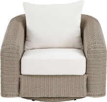 Load image into Gallery viewer, Seacrest - Olefin Water Resistant Fabric And Wicker Outdoor Patio Swivel Chair