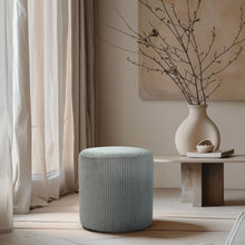 Load image into Gallery viewer, Roy - Round Microsuede Ottoman / Stool
