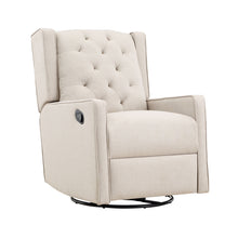 Load image into Gallery viewer, Milah - Gliding Swivel Recliner Tufted