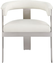 Load image into Gallery viewer, Romeo - Faux Leather Dining Chair With Silver Base (Set of 2)