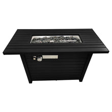 Load image into Gallery viewer, Outdoor Fire Pit Table With Lid Durable Construction - Black