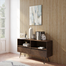 Load image into Gallery viewer, Chase - Low Bookcase - Rustic Natural Aged Brown
