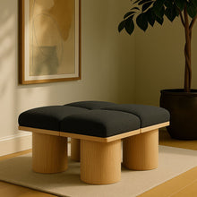 Load image into Gallery viewer, Pavilion - 4 Piece Modular Bench With Natural Base
