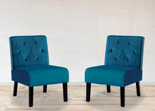Load image into Gallery viewer, Reese - Living Room Armless Button Tufted Pattern Accent Chair (Set of 2)