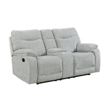 Load image into Gallery viewer, Chablis - Reclining Console Loveseat - Mist Gray