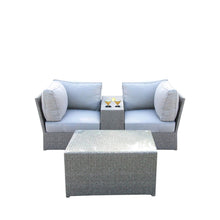 Load image into Gallery viewer, Comfortable Modern Patio Rattan Sectional Set With Cushions
