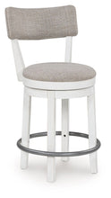 Load image into Gallery viewer, Robbinsdale - Upholstered Swivel Barstool (Set of 2) - Antique White