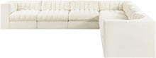 Load image into Gallery viewer, Rummi - Symmetrical Velvet Performance Fabric Upholstered 7 Piece Modular Sectional (With 3 Corner Chairs)