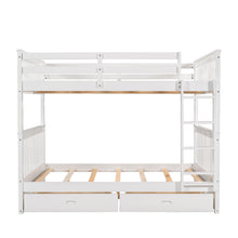 Load image into Gallery viewer, Bunk Bed With Ladders And 2 Storage Drawers