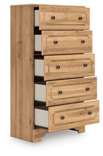 Load image into Gallery viewer, Aleaport - Five Drawer Chest - Warm Brown