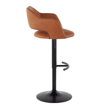 Load image into Gallery viewer, Margarite - Contemporary Adjustable Barstool With Swivel With Rounded T Footrest (Set of 2)