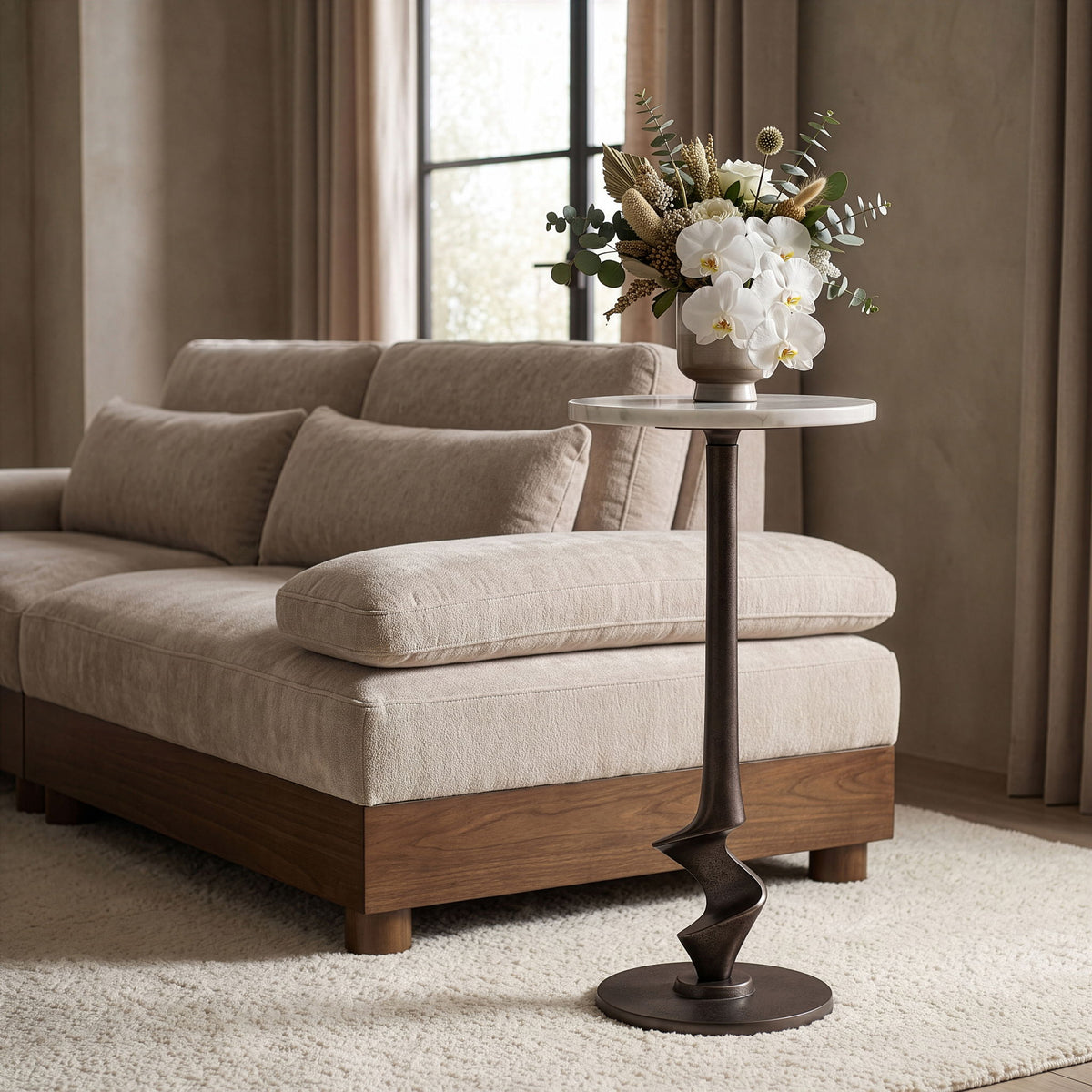 Oxira - Aluminum End / Side Table
