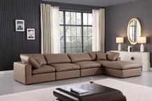 Load image into Gallery viewer, Comfy - 5 Piece Faux Leather Modular Sectional With Chaise