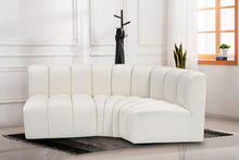 Load image into Gallery viewer, Arc - Faux Leather 3 Piece Sofa